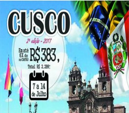 Agências da capital promovem 2ª Excursão para Cusco nas férias de julho
