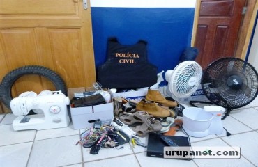 URUPÁ  - Polícia Civil prende suspeitos por porte de objetos roubados e entorpecentes