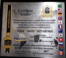 Grupo Rovema é reconhecido pela Quality Internacional