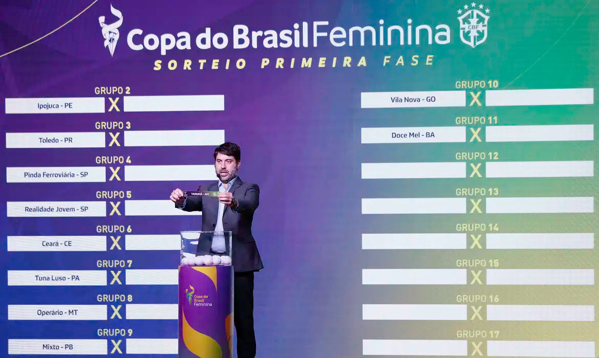 COPA DO BRASIL FEMININA: CBF define confrontos da primeira fase com equipes de RO