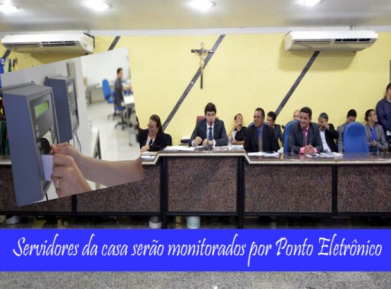 Ponto eletrônico será instalado na Câmara de vereadores para monitorar servidores
