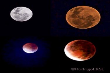 Espetáculo no céu 
Eclipse total tinge a Lua de Vermelho!
