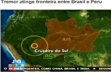 BRASIL - Terremoto de magnitude 4,9 atinge o Amazonas - Vídeo