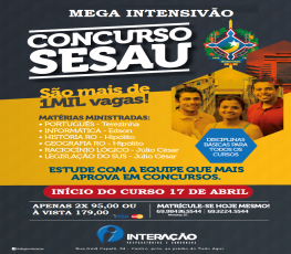 INTERAÇÃO lança curso preparatório da SESAU