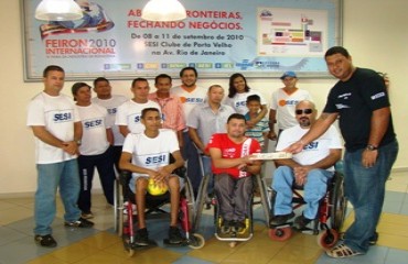 Equipe do SESI RO classificada para o Campeonato Região Norte de basquete em cadeira de rodas