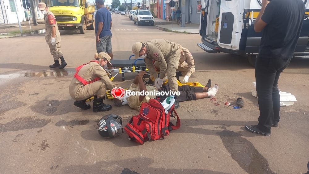 VÍDEO: Motociclista é atropelado por carro na Duque de Caxias