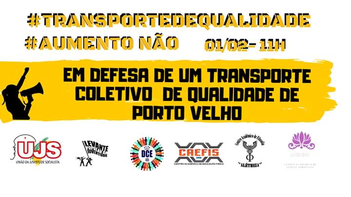 QUEREM ÔNIBUS: Estudantes organizam protesto por transporte público em PVH