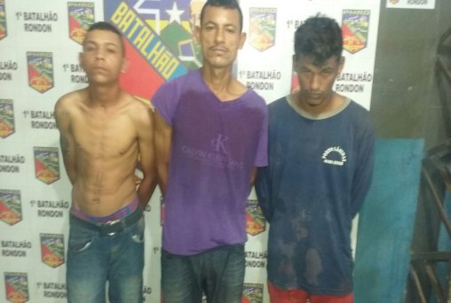 Trio de assaltantes é preso acusado de amordaçar e roubar família