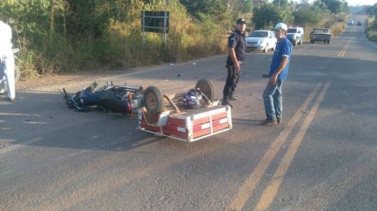 Acidente deixa vítima com fratura exposta e ambulância não vai ao local