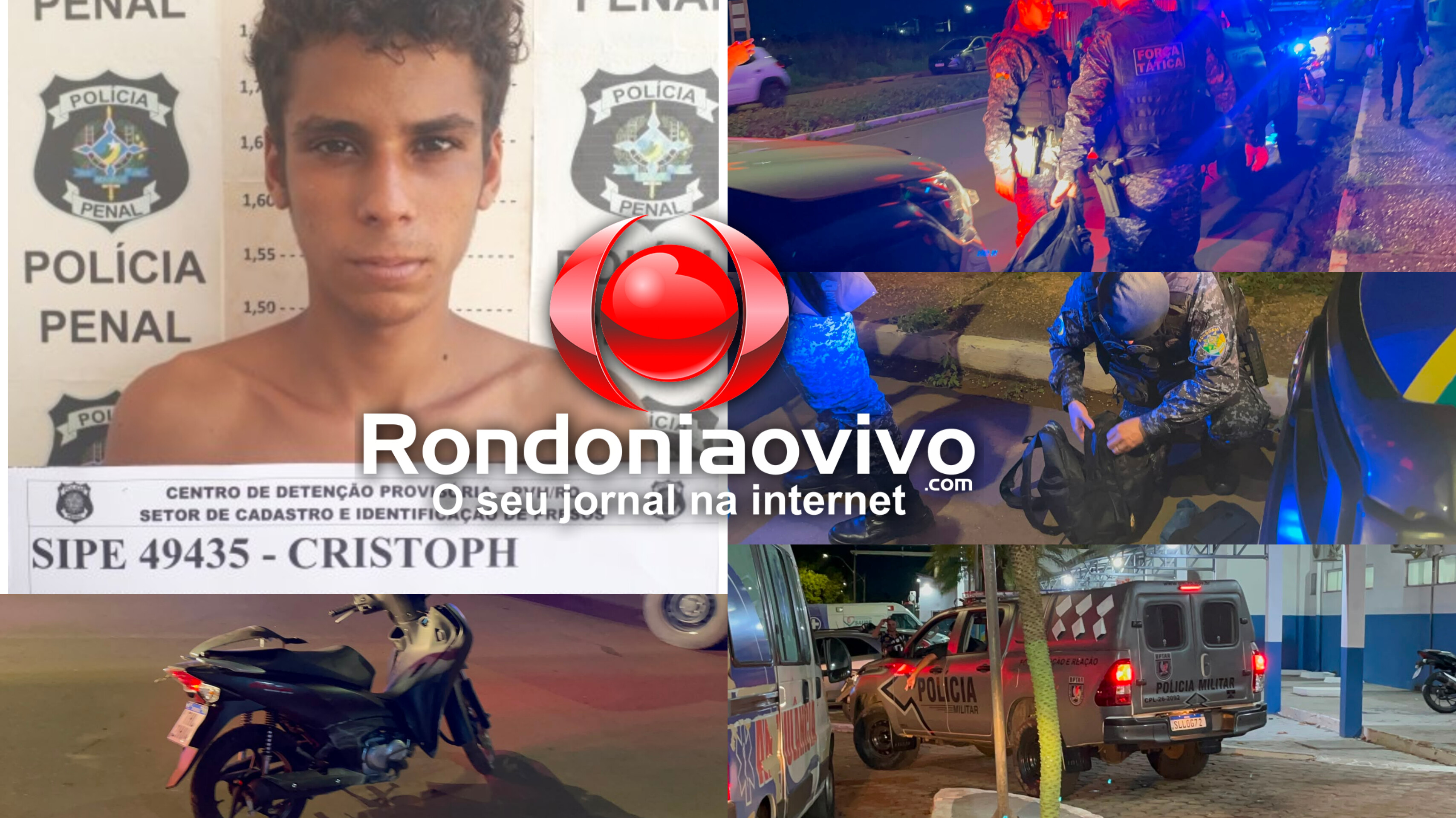 TROCA DE TIROS: Foragido é baleado após confronto com a Força Tática e adolescente detido