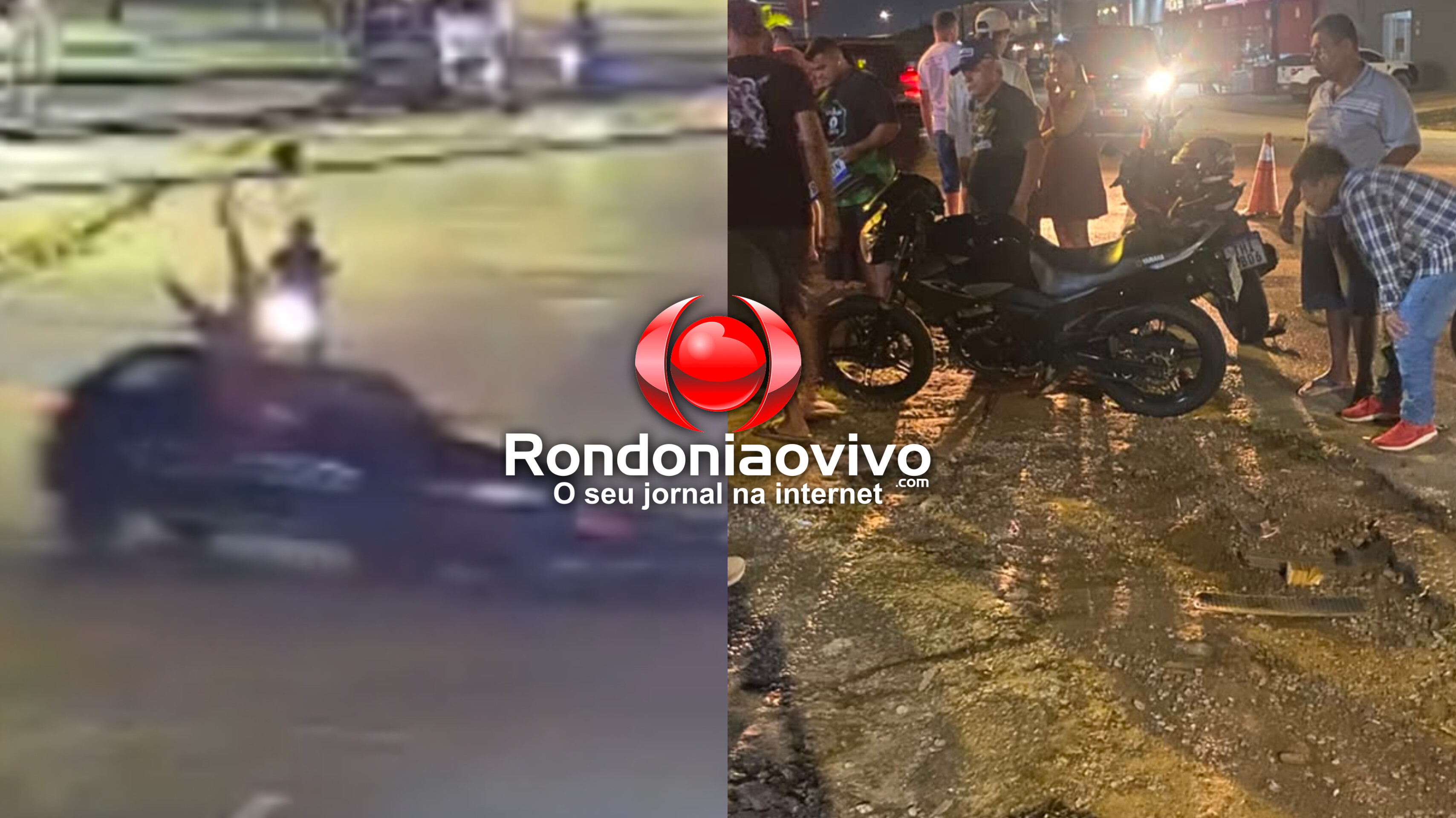 URGENTE: Motociclista é atingido em cheio por carro e motorista foge