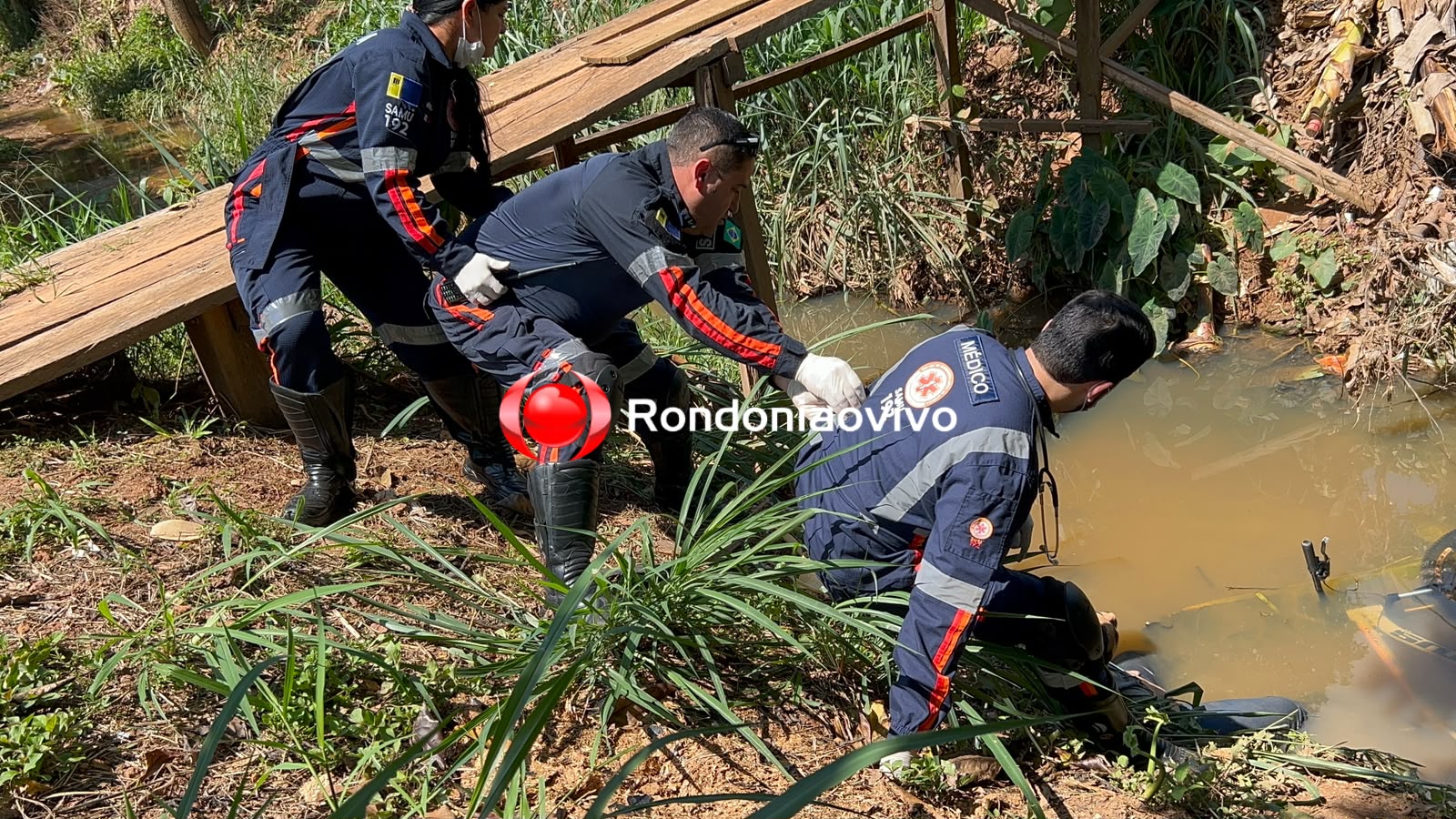 URGENTE: Ciclista morre após cair de ponte em Porto Velho