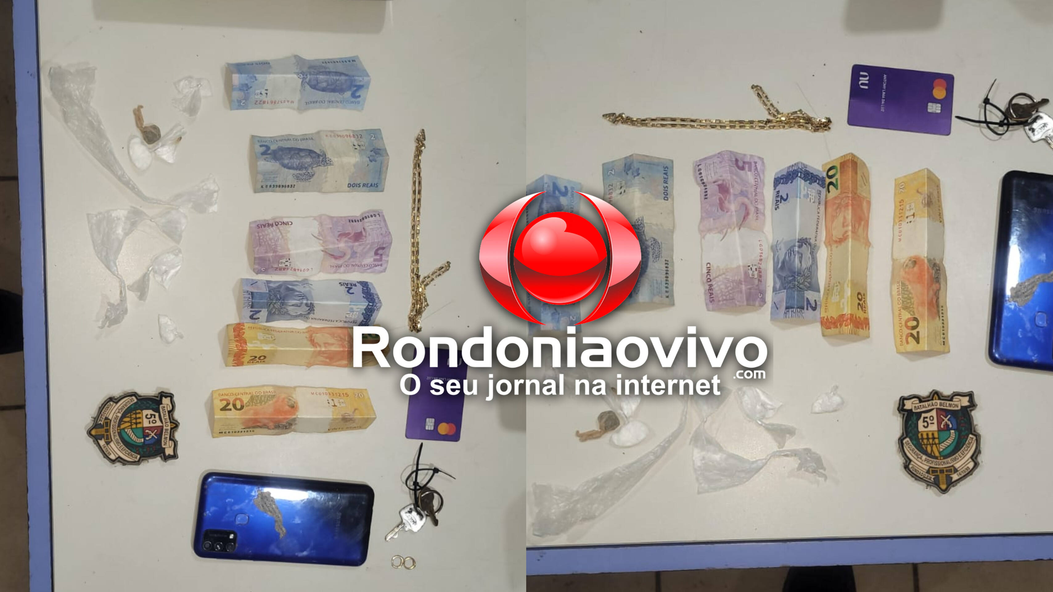 NO ANIVERSÁRIO: Dupla é flagrada com cocaína, maconha e loló após fuga alucinada