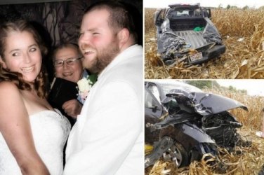 Noivo morre a caminho da festa de casamento 