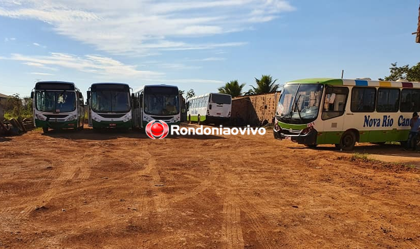 SEM SALÁRIO: Motoristas e cobradores realizam manifestação em Candeias do Jamari