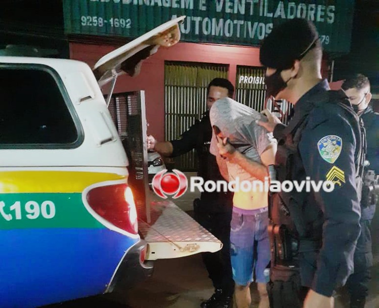 ALTERADO: PM prende homem que ameaçava assassinar irmão a facadas