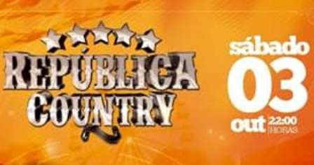  Sorteio de 10 ingressos para o ‘República Country’ dia 03/10