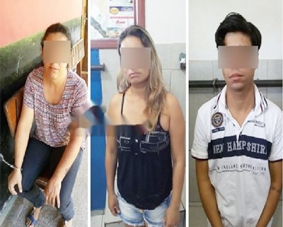 Polícia Militar prende trio acusado de tráfico de drogas