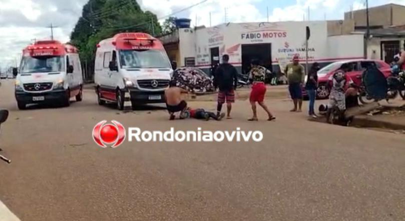 FRATURAS: Motorista foge após deixar duas mulheres e homem feridos em acidente