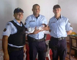 Cachorro encontra recém-nascido ainda com cordão umbilical em terreno baldio