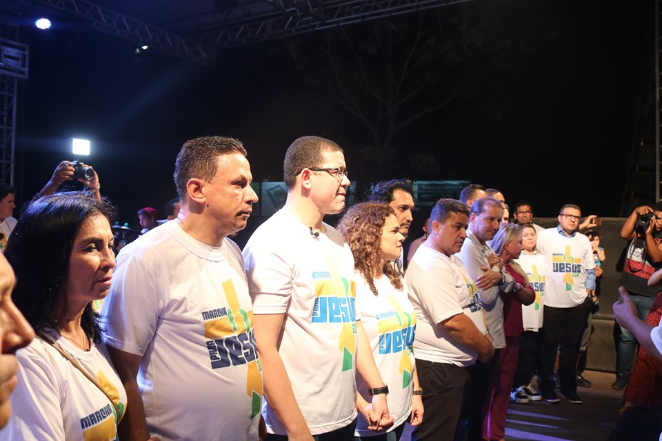 MARCHA PARA JESUS 2019: Vereador Edesio participa da 27ª edição do evento cristão em Porto Velho