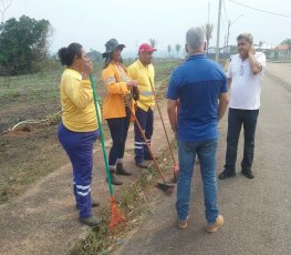 Semusb promove mutirão de limpeza em Nova Mutum