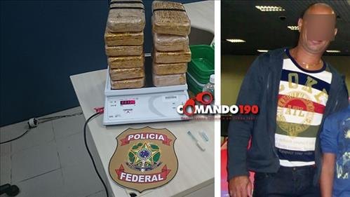 Comerciante é preso com 11 quilos cocaína