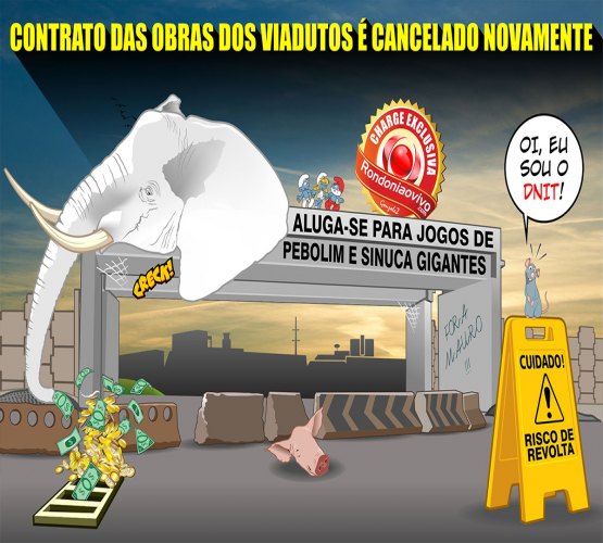 HUMOR - Paralisação dos viadutos é a charge da semana