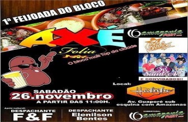 Bloco “Axé Folia” realiza feijoada visando Carnaval 2012 