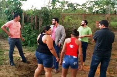 Jean Oliveira visita obras da recuperação da Estrada do Belmont