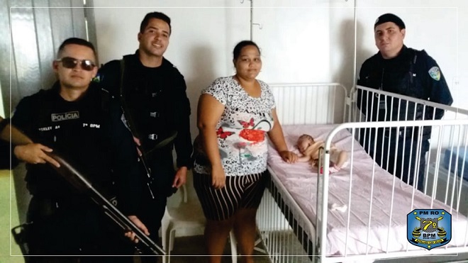 ENGASGAMENTO: Geraldo da Rondônia homenageia policiais por salvamento de criança