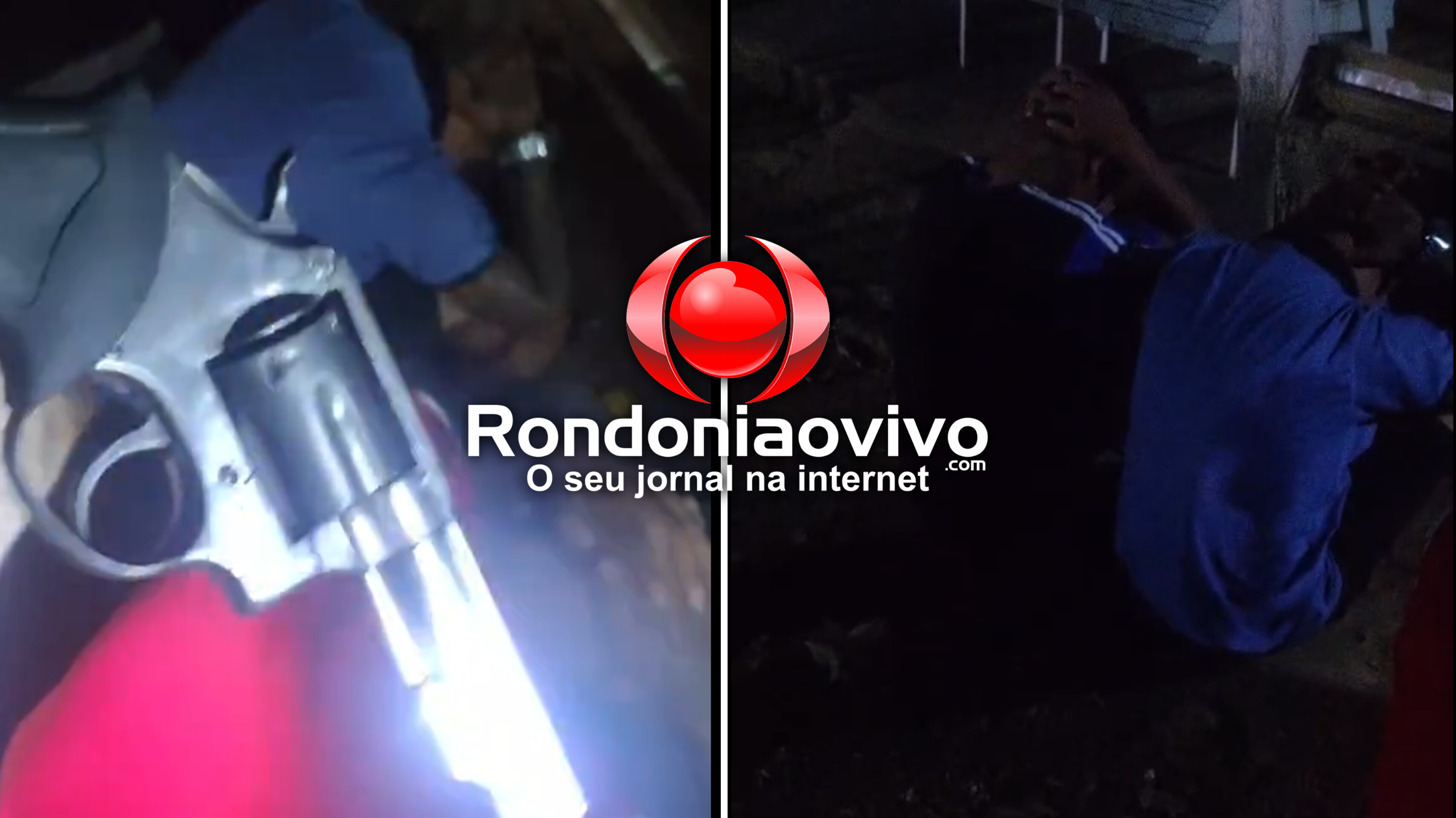 VÍDEO: PM age e prende três com arma em chácara no Cristal da Calama