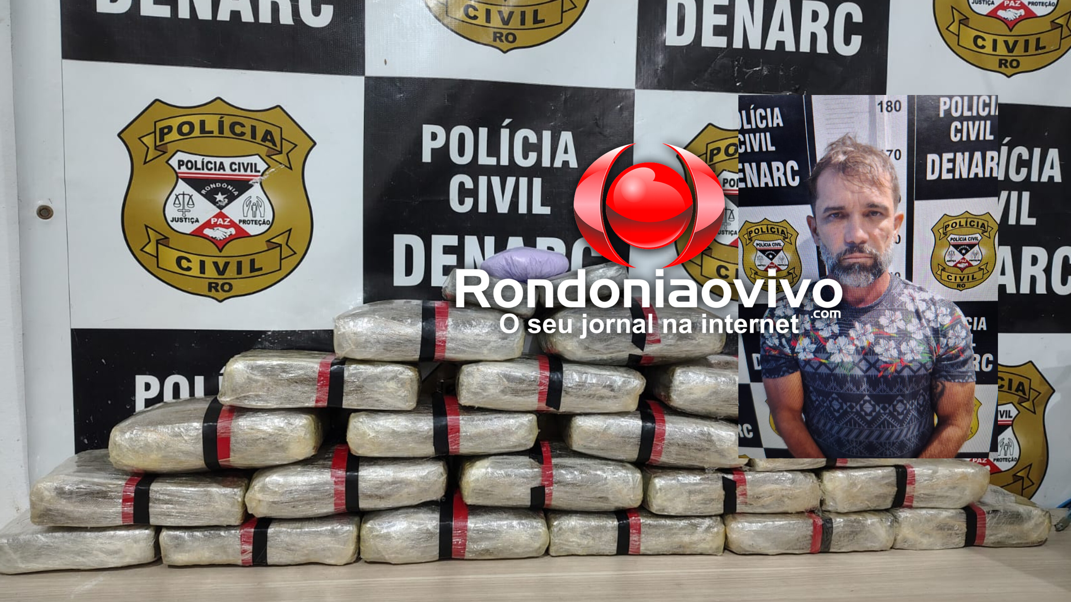 URGENTE: Foragido do Acre, 'Cabão do CV' é preso pelo Denarc com 20 Kg de skunk