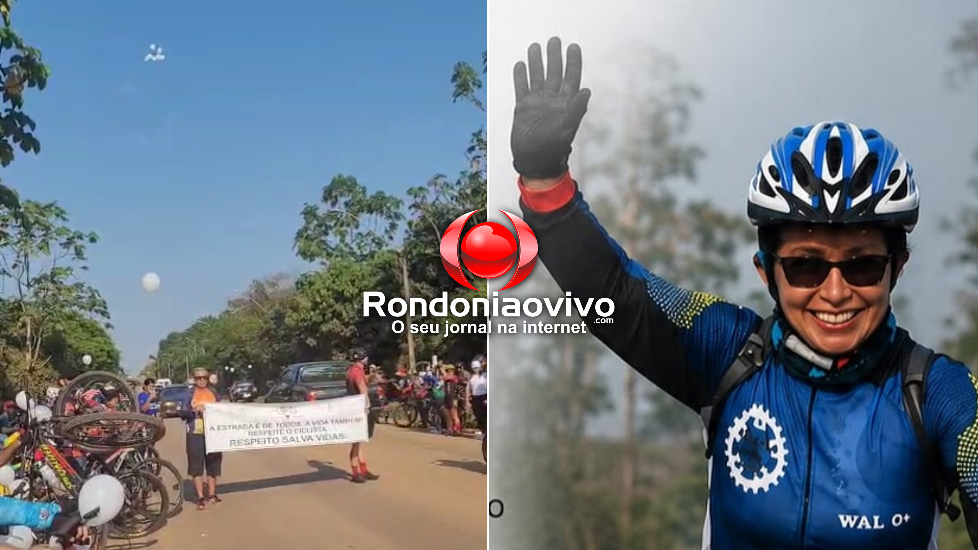 Grupo de ciclistas faz homenagem a Waldirene Miranda vítima de atropelamento  
