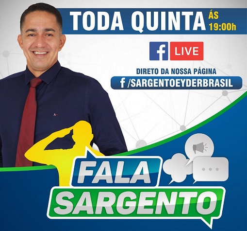 FACEBOOK: Deputado Eyder Brasil lança programa 