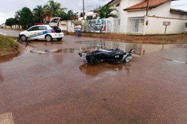 Acidente de trânsito deixa vítima com escoriações