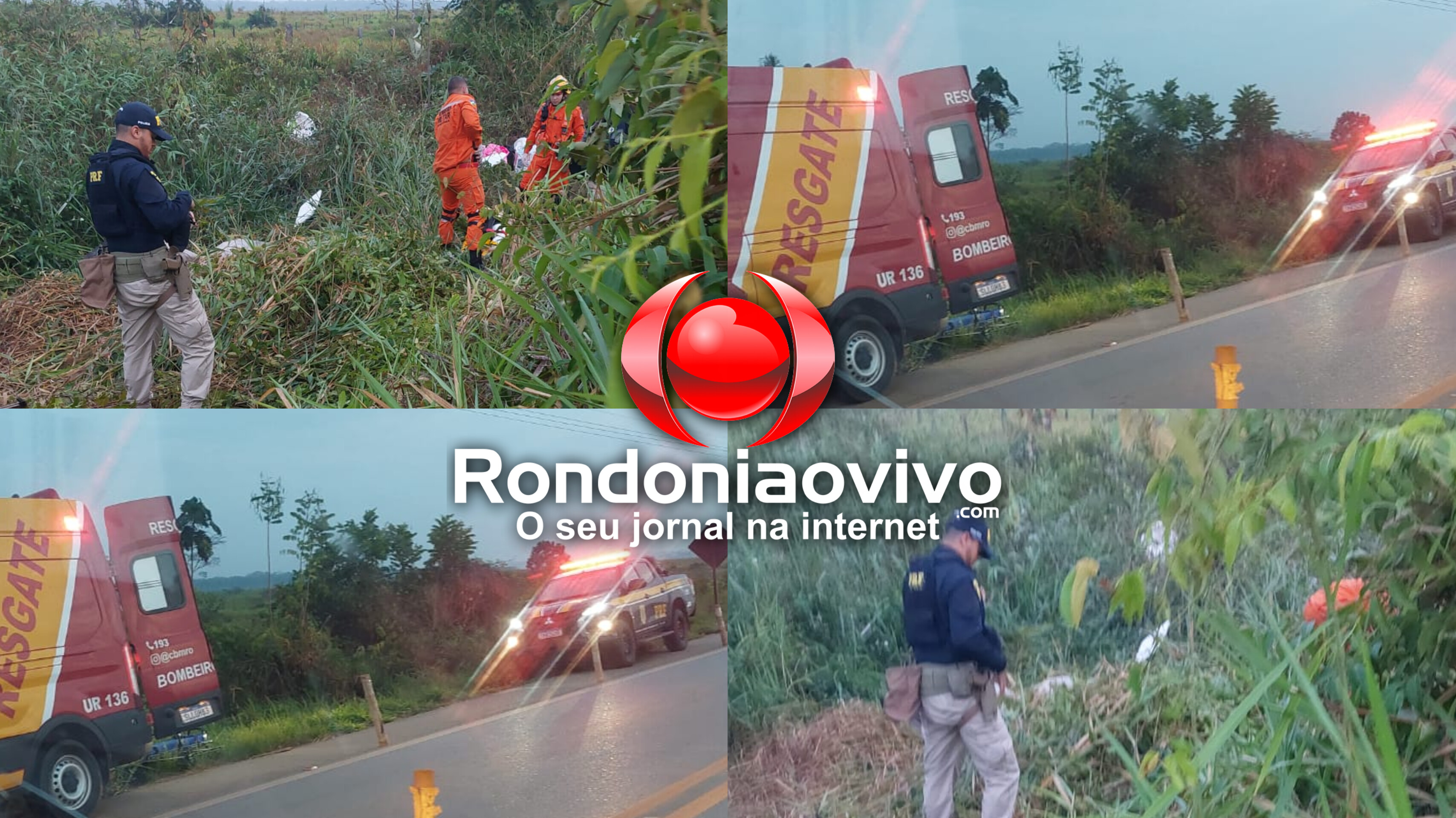 URGENTE: Grave capotamento de caminhonete deixa quatro pessoas feridas na BR-319 