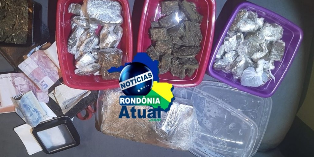 FLAGRANTE: Polícia persegue traficantes e prende os três com mais de um quilo de maconha