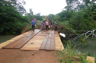 Apesar do período chuvoso, pontes e estradas têm manutenção