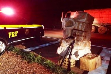 Carregamento com 400 quilos de maconha que vinha para Rondônia é apreendida na BR 364