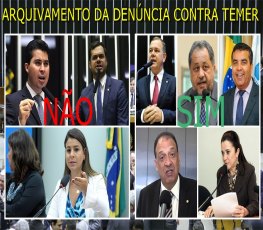 Bancada de Rondônia vota a favor de Temer e ajudam a arquivar denúncia