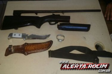 PM  apreende dupla com armas e munição  