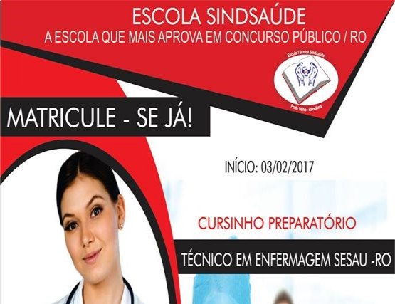 Escola Sindsaúde abre inscrições para cursinho preparatório 