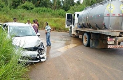 Polícia Militar registra acidente de trânsito na Zona Rural 