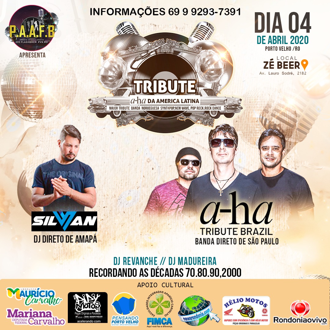 VEM AÍ: Show do 'A-ha Tribute Brazil' o maior tributo da América Latina em Porto Velho