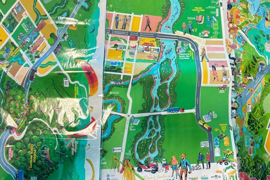 IDENTIDADE REGIONAL: Gov. RO fortalece turismo com mapas ilustrados de cidades e setores econômicos