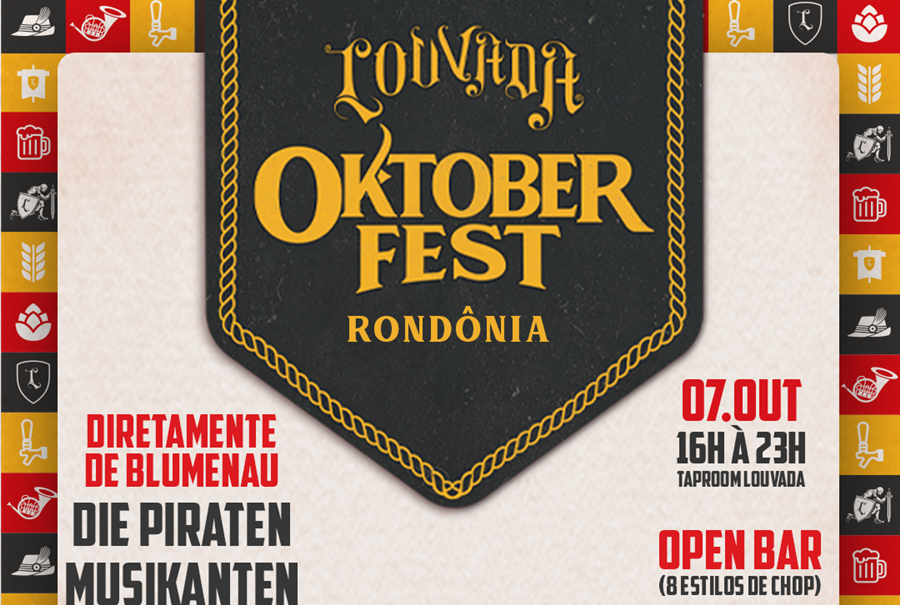 OKTOBERFEST: Evento será realizado no Taproom da Rio Madeira, no próximo dia 07