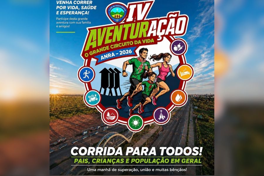 ESPORTE E SAÚDE: IV Aventuração reúne famílias em corrida no Espaço Alternativo