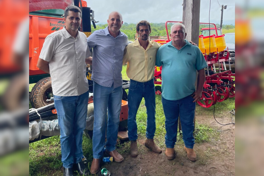INCENTIVO: Ismael Crispin fortalece agricultura familiar em Corumbiara com implementos
