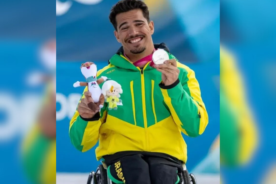 PARALÍMPICOS DE INVERNO: Atleta nascido em Cerejeiras conquista medalha de prata para o Brasil